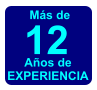 Más de 12 Años de EXPERIENCIA